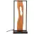 Brilliant Tischlampe Chaumont Aluminium Metall Holz Schwarz 8W 940lm - 830 Warmweiß