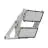 Ledvance LED-Scheinwerfer Max Aluminium Grau 900W 169600lm 65x120D - 740 Kaltweiß | IP66 - Asymmetrisch