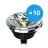 Mehrfachpackung 10x Noxion Lucent LED-Spot GU10 AR111 12W 600lm 40D - 930 Warmweiß | Höchste Farbwiedergabe - Dimmbar - Ersatz für 50W