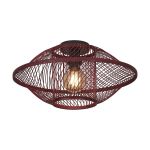 Good&Mojo Plafonnier Maui Bambou Burgundy S | Convient pour 1x E27 