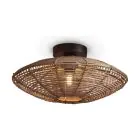 Good&Mojo Plafonnier Tanami Rattan Brun | Convient pour 1x E27 