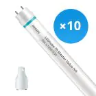 Lot 10x Philips Tube LED T8 MASTER Value (EM/Direct 230V) High Output 8W 1000lm - 830 Blanc Chaud | 60cm - Équivalent 18W